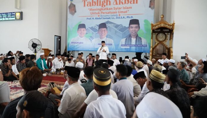 Ribuan Jemaah Padati Tabligh Akbar Bersama Ustadz Abdul Somad di Masjid Raya Tsamaratul Insan Jambi