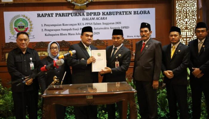 Paripurna DPRD Blora Bahas KUA-PPAS 2026, Fokus Mantapkan Swasembada Pangan