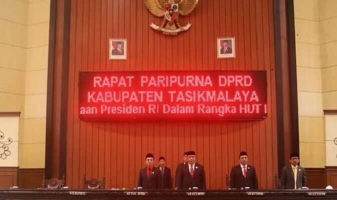 DPRD Tasikmalaya Gelar Rapat Paripurna Sambut HUT ke-80 RI