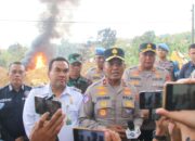 Wakapolda Jateng Cek Lokasi Kebakaran Sumur Minyak Gandu Blora