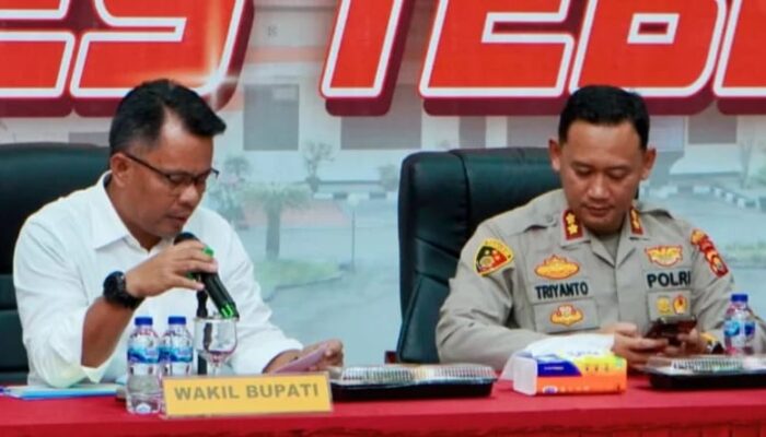 Wabup dan Kapolres Tebo Canangkan Car Free Day Perdana 2025