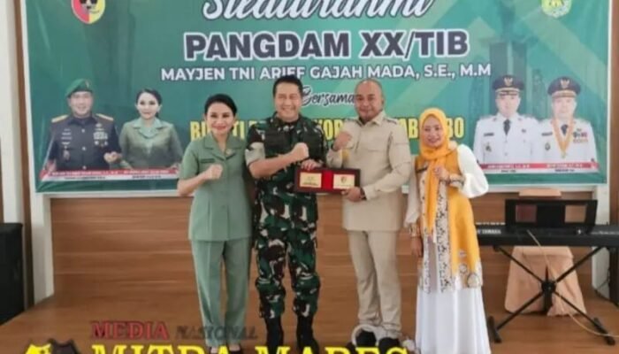 Bupati Tebo Sambut Panglima Kodam XX/TIB Mayjen TNI Arief Gajah Mada