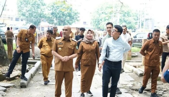 Bupati Bungo Tinjau Penataan Simpang Bambu Kuning, Wujudkan Wajah Baru Kota Muara Bungo