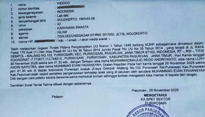 Ayah Korban Pengeroyokan di Pasuruan Berharap Indomaret Purwosari Serahkan Rekaman CCTV ke Polisi