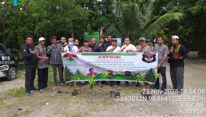 AMPHIBI Tanam 250 Pohon Peringati Hari Pohon Sedunia 2025