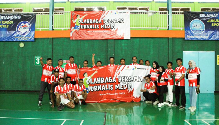 Pertamina EP Cepu Field dan PWI Blora Perkuat Sinergi Lewat Fun Match Badminton