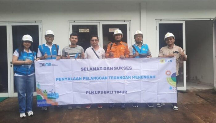 PLN UP3 Bali Timur Pulihkan kembali Listrik PT Bali Agung Waters Pasca Kebakaran