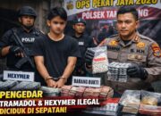 Polisi Bongkar Peredaran Tramadol–Hexymer Ilegal di Sepatan, Pemuda 23 Tahun Diciduk