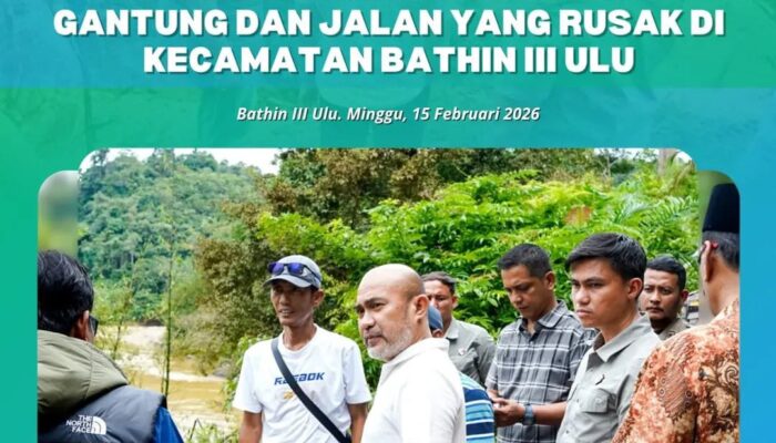 Bupati Bungo Tinjau Jembatan dan Jalan Rusak di Bathin III Ulu