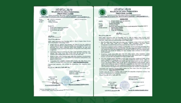 MUI Jambi Serukan Ukhuwah & Toleransi Sambut Ramadhan 1447 H