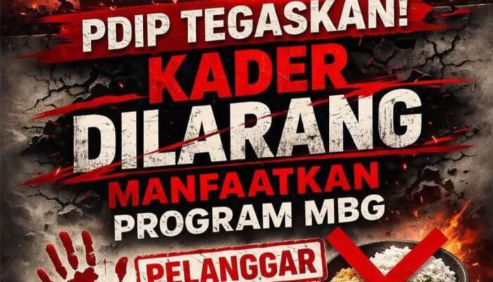 PDIP Tegaskan Kader di Larang Manfaatkan Program MBG
