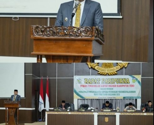 Bupati Tebo Sampaikan LKPJ 2025 dalam Rapurna DPRD