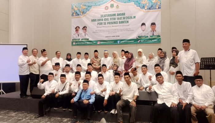 Gubernur Absen, PGRI Banten Tetap Solid di Halal Bihalal