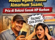 Modus Ngaku Teman Almarhum Suami, Pria di Bekasi Gasak HP Korban
