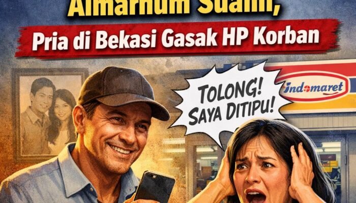 Modus Ngaku Teman Almarhum Suami, Pria di Bekasi Gasak HP Korban
