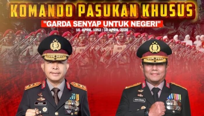 Polda Banten Ucapkan Selamat HUT ke-74 Grup 1 Kopassus, Tegaskan Sinergi TNI-Polri