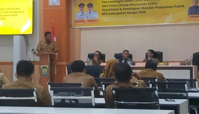 Pemkab Bungo dan BPS Canangkan Desa Cantik 2026, Dorong Desa Mandiri Data
