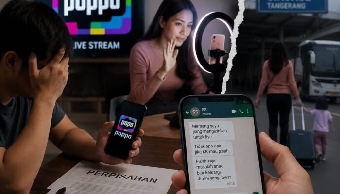 Istri Tinggalkan Suami Demi Live Streaming Poppo, Rumah Tangga di Ujung Tanduk