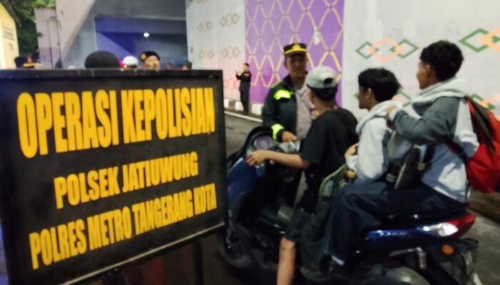 Polsek Jatiuwung Gelar Patroli Cipkon, Jaga Keamanan Warga