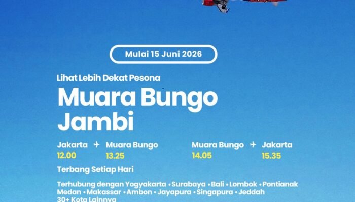 Batik Air Resmi Terbang ke Muara Bungo Mulai 15 Juni 2026