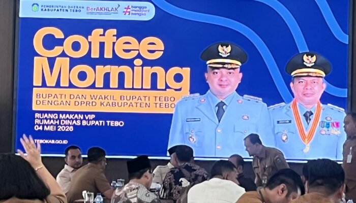 Coffee Morning Pemkab dan DPRD Tebo Bahas Anggaran Pendidikan Rp395 Miliar