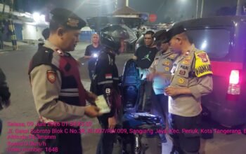 Patroli Cipkon Polsek Jatiuwung Sasar Pelaku Kejahatan Jalanan
