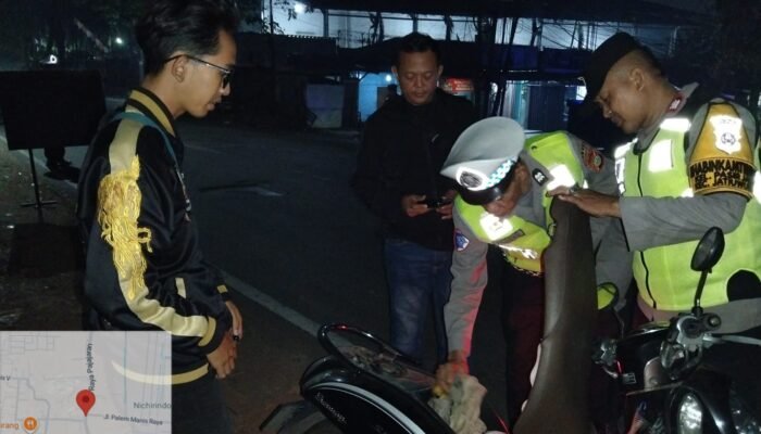 Polsek Jatiuwung Gelar Razia Dini Hari, Situasi Wilayah Tetap Aman dan Kondusif