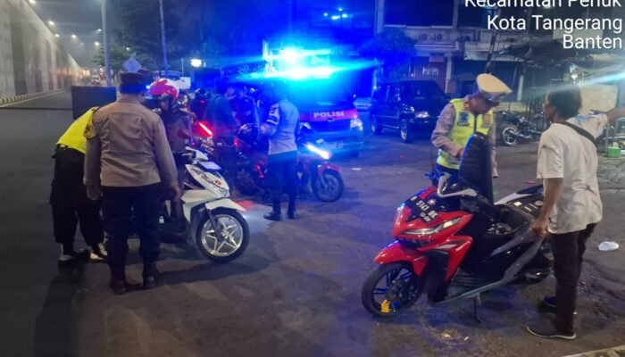 Polsek Jatiuwung Gelar Razia Dini Hari, Situasi Tetap Kondusif