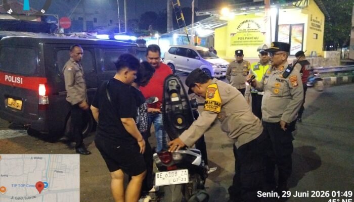 Razia Polsek Jatiuwung Sasar Begal dan Tawuran, Patroli Dini Hari Berakhir Nihil Gangguan Kamtibmas