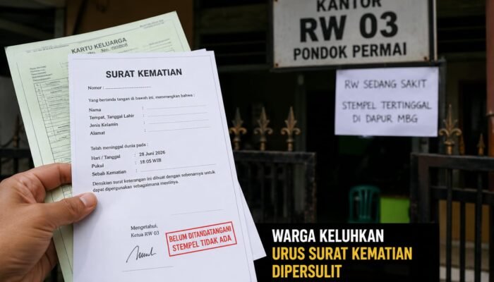 Urus Surat Kematian, Warga Pondok Permai Keluhkan Tanda Tangan dan Stempel RW Dipersulit