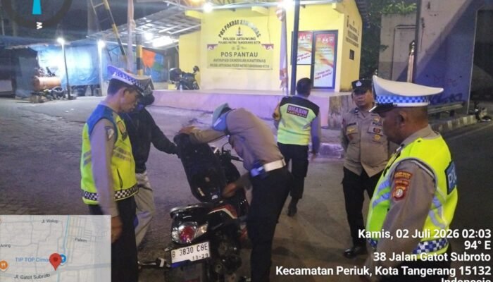 Razia Polsek Jatiuwung Sasar Begal dan Tawuran, Situasi Periuk Tetap Kondusif