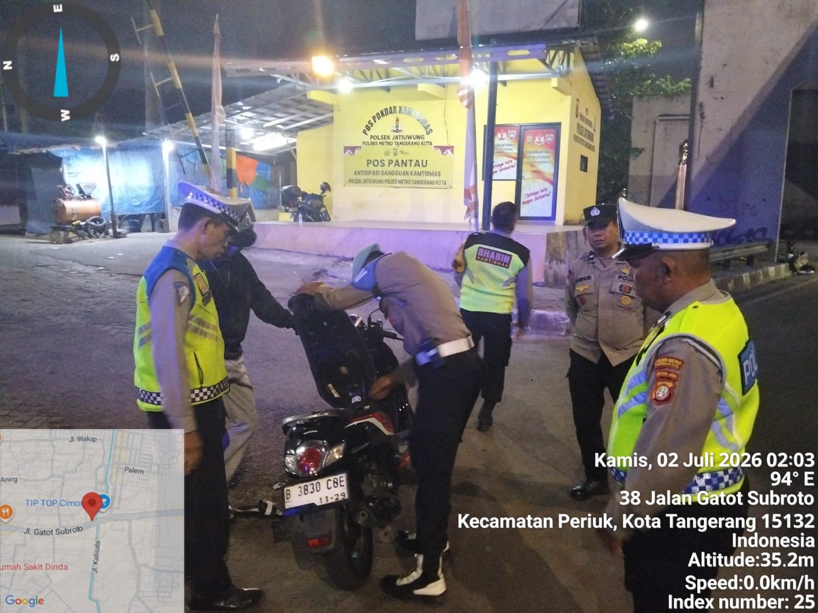 Razia Polsek Jatiuwung Sasar Begal dan Tawuran, Situasi Periuk Tetap Kondusif 1 IMG 20260702 WA0035