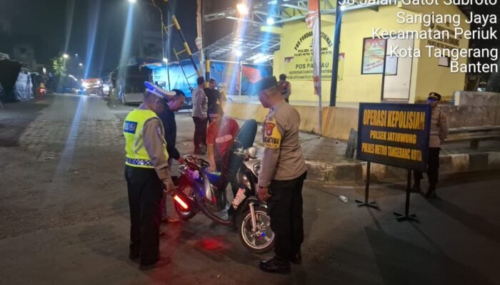 Razia Polsek Jatiuwung Sasar Begal dan Tawuran, Situasi Tetap Kondusif