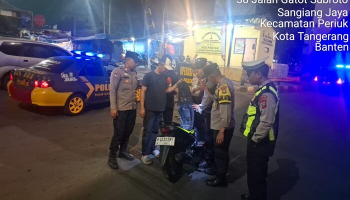 Patroli Jatiuwung Cegah Tawuran, Polisi Pantau Nobar Piala Dunia 2026