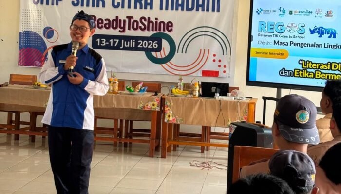 Literasi Digital: 150 Murid Baru SMK Citra Madani Rajeg Diingatkan Jejak Digital Pengaruhi Karier