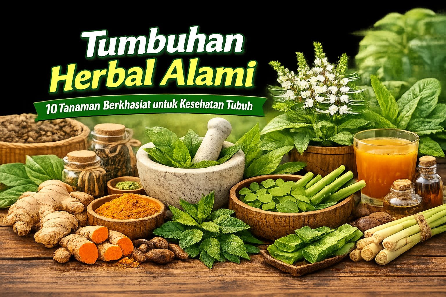 Tumbuhan Herbal Alami: 10 Tanaman Berkhasiat untuk Menjaga Kesehatan Tubuh 1 IMG 20260728 WA0068