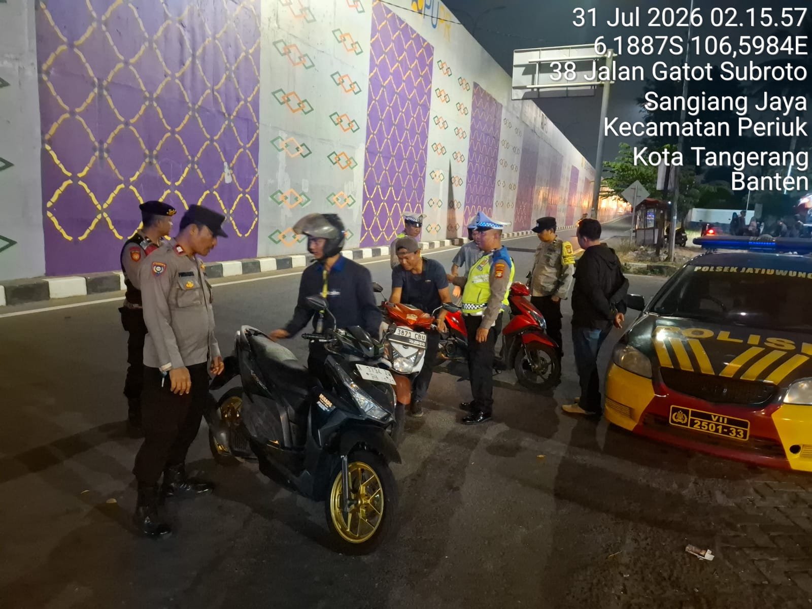Razia Polsek Jatiuwung Sasar Begal dan Tawuran, Situasi Wilayah Tetap Kondusif 1 IMG 20260731 WA0004