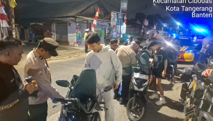 Razia Polsek Jatiuwung Nihil Gangguan, Kapolsek Pimpin Patroli Cipta Kondisi