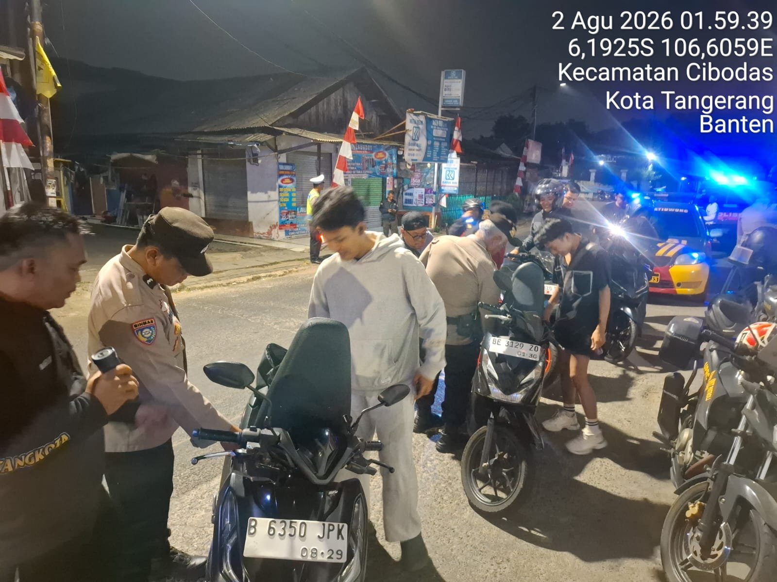 Razia Polsek Jatiuwung Nihil Gangguan, Kapolsek Pimpin Patroli Cipta Kondisi 1 IMG 20260802 WA0005