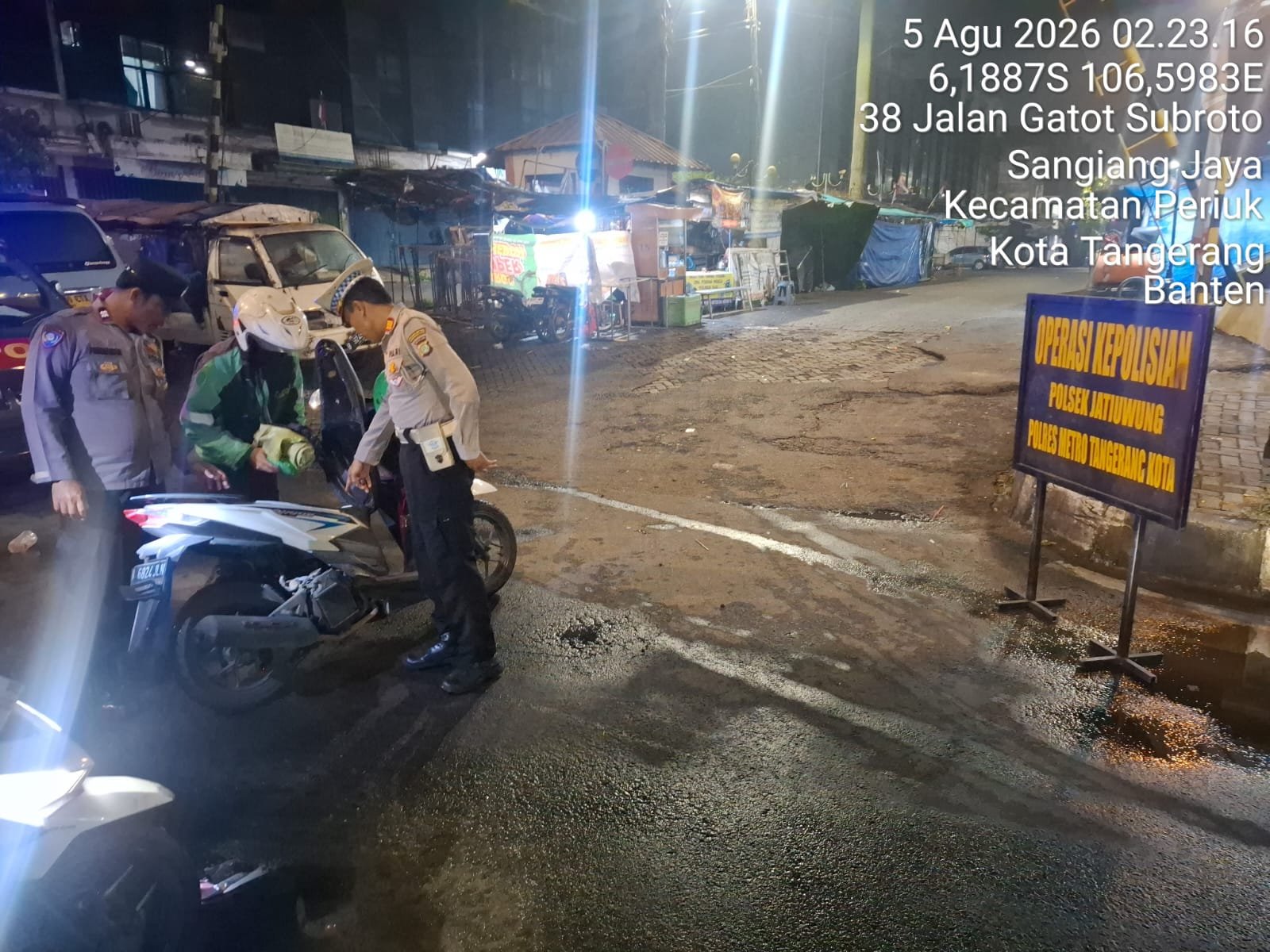 Razia Jatiuwung Sasar Tawuran dan Begal, Polisi Sisir Fly Over Cibodas hingga Bayur 1 IMG 20260805 WA0024