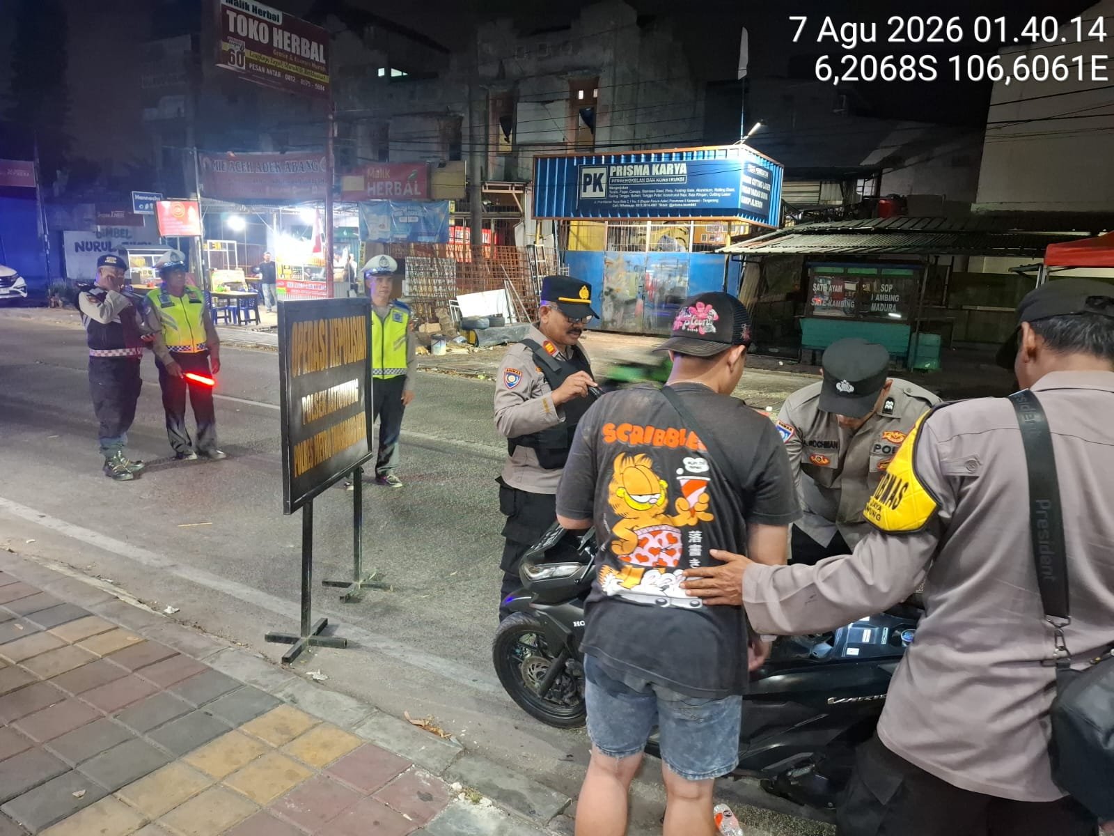 Razia Polsek Jatiuwung Sasar Begal dan Curanmor, Situasi Wilayah Tetap Kondusif 1 IMG 20260807 WA0055