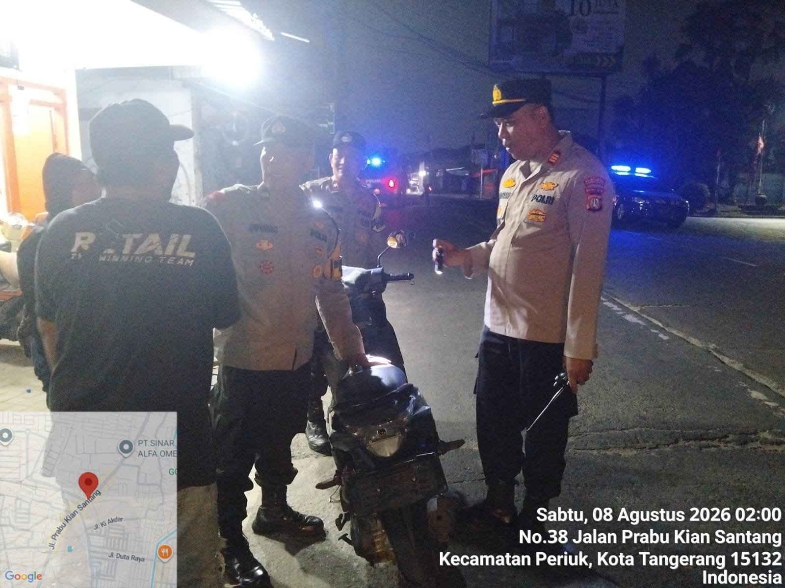 Razia Polsek Jatiuwung Sabtu Dini Hari Sasar Begal, Curanmor, Narkoba dan Sajam 1 IMG 20260808 WA0032