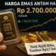 Harga Emas Antam Hari Ini Naik Rp20 Ribu, Tembus Rp2,7 Juta per Gram