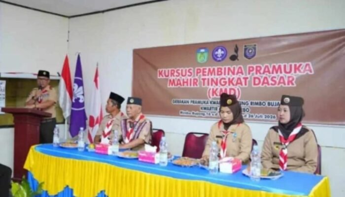 Wabup Nazar Efendi Buka Diklat KMD Pramuka Rimbo Bujang, Dorong Pembina Cetak Generasi Berkarakter