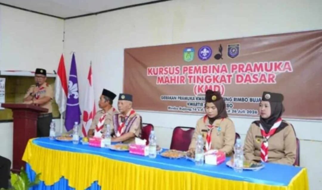 Wabup Nazar Efendi Buka Diklat KMD Pramuka Rimbo Bujang, Dorong Pembina Cetak Generasi Berkarakter 1 IMG 20260812 WA0068