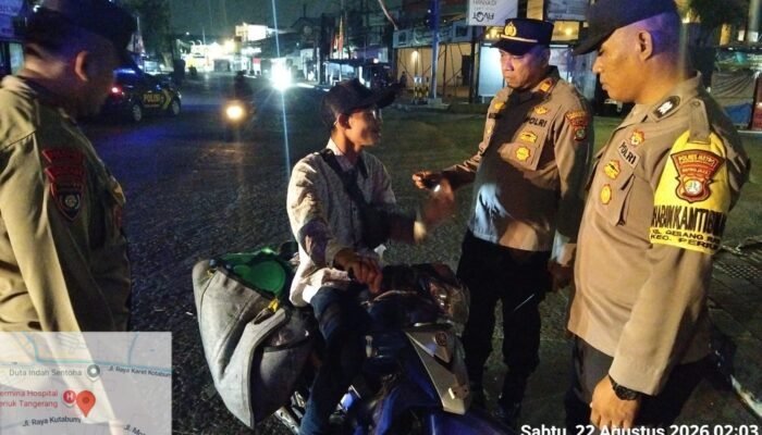 Razia Stasioner Polsek Jatiuwung Sasar Tawuran hingga Sajam, Situasi Aman dan Kondusif
