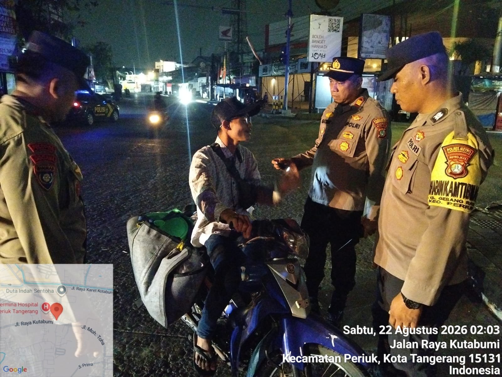 Razia Stasioner Polsek Jatiuwung Sasar Tawuran hingga Sajam, Situasi Aman dan Kondusif 1 IMG 20260822 WA0005