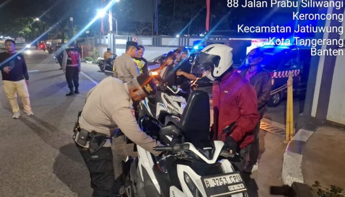 Razia Stasioner Polsek Jatiuwung Sasar Tawuran hingga Curanmor, Situasi Aman dan Kondusif