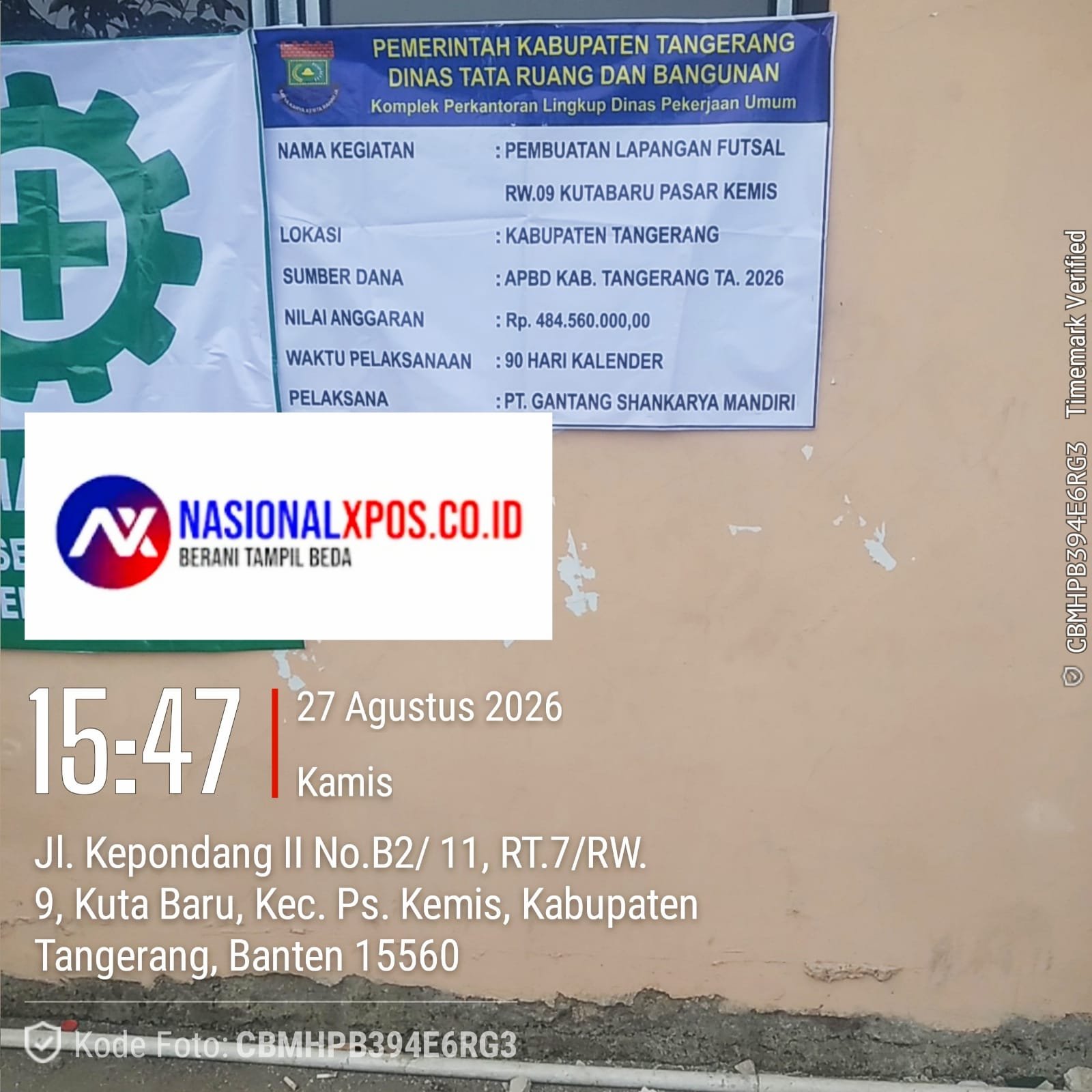 Edan! Proyek Lapangan Futsal Kutabaru Rp484 Juta, Papan Proyek Dipasang-Copot 1 IMG 20260827 WA0101