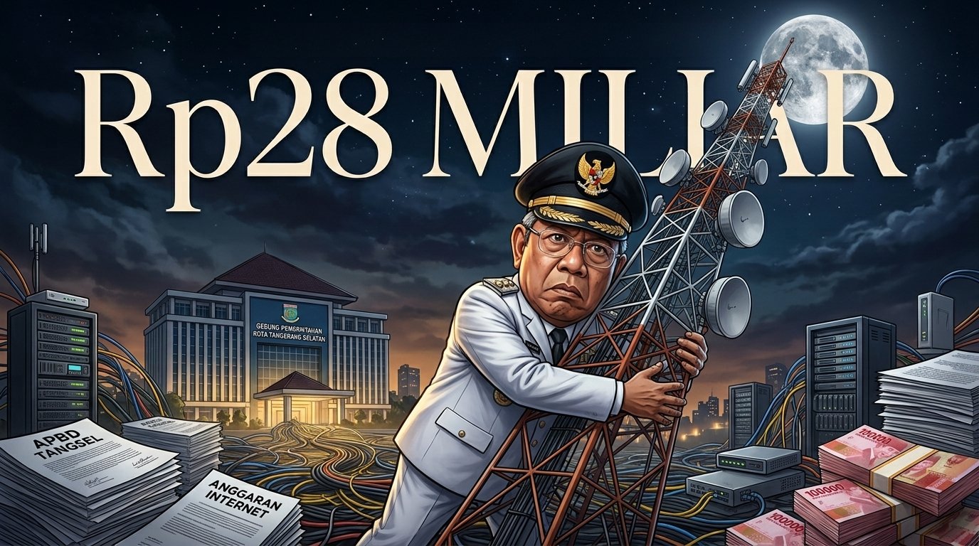 Rp28 Miliar Buat Internet Tangsel, Emang Antenanya Mau Sampai Bulan? 1 Gemini Generated Image nlgfrnlgfrnlgfrn 1